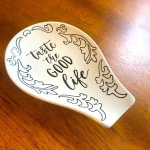 “Taste the Good Life” spoon rest